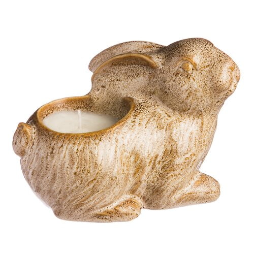 Evergreen Enterprises, Inc Ceramic Bunny Citronella Candle Holder