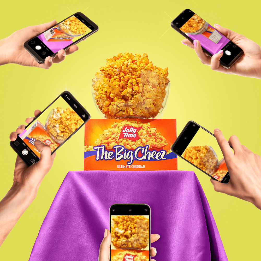 Jolly Time The Big Cheez Ultimate Cheddar Microwave Popcorn, 3 oz, 6 Ct. Gluten-Free, Non-GMO pack of 4