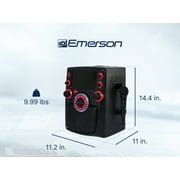 Emerson Portable Bluetooth Karaoke System with 7 LCD Display and Mic Input