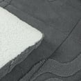 thumbnail image 3 of 3 PCS Wave Jacquard Sherpa Comforter Set, Ultra Soft Warm Plush Comforter Set for Bedroom, 3 of 6