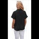 thumbnail image 3 of Camisa de Corta con Botones para Mujer, Color Negro, Talla M, 3 of 10