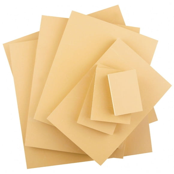 SPEEDBALL ART PRODUCTS 4308 LINOLEUM BLOCK SMOKEY TAN 4 INCH X 6 INCH
