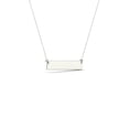 thumbnail image 3 of aaXia 10K White Gold Diamond Accent Sideways Cross Bar Necklace, 3 of 5
