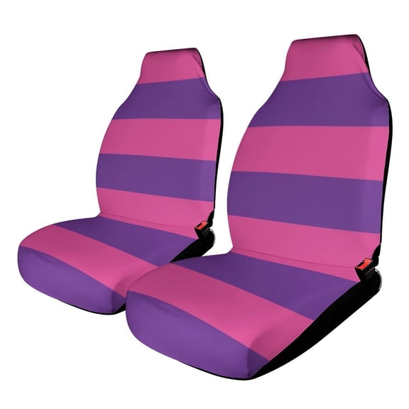 Car Seat Covers Pink Purple Stripes Universal Size Fit For Most Car Suv Truck Van Car Accessories Interior Seat Covers For Car Full Set