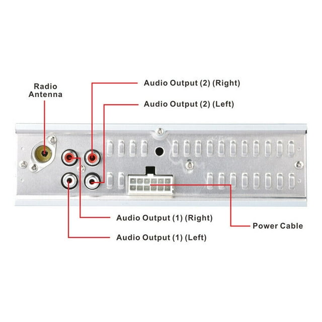 Stéréo de Voiture 12V avec microphone Intégré, Bluetooth USB pour Récepteur Audi o radio
