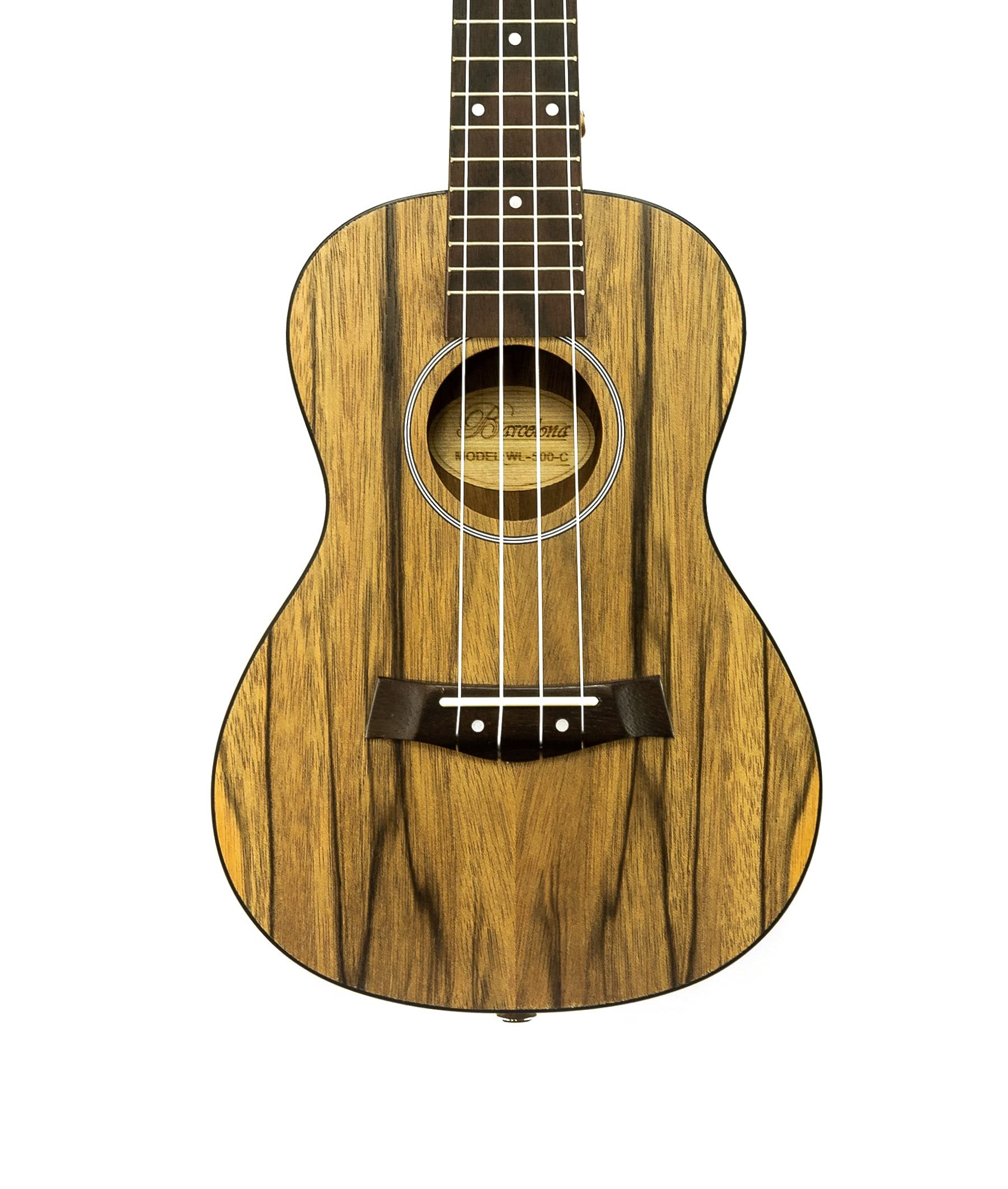 Barcelona Walnut Concert Ukulele Bundle with Gig Bag, Tuner, Strap, Austin Bazaar Instructional DVD, and Polishing Cloth