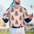 thumbnail image 5 of Lsque German Shepherd Dog Pattern Mens Polo Golf Shirts Funny Graphics Shorts Sleeve Button Shirts Baseball T-shirt-Large, 5 of 7