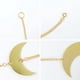 thumbnail image 4 of Luna Estrella Colgante De Pared Luna Decoración Dorada Decoración Del Hogar Luna Estrella Arte Adornos Para Dormitorio 5 Piezas Sweethay HA027713-02, 4 of 6