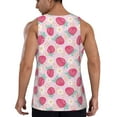 thumbnail image 3 of Haiem Floral Strawberr Men Workout Tank Top Gym Bodybuilding Sleeveless Muscle T Shirts Athletic Tank Breathable Workout Shirt-, 3 of 9