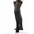thumbnail image 3 of Allegro 20-30mmHg Essential 9 Sheer Support Open Toe Thigh High Hose (Black) Large, 3 of 7