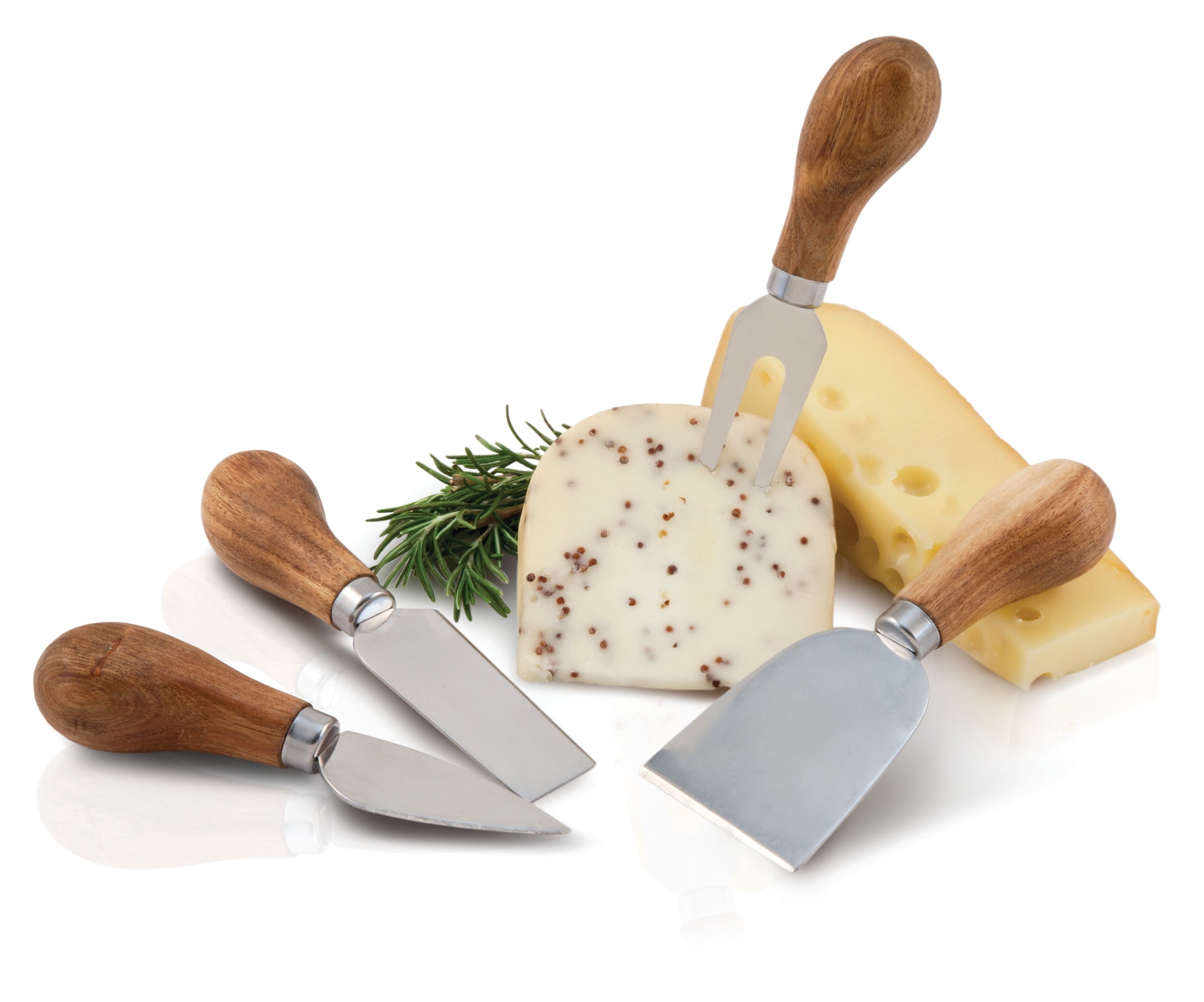 Twine Farmhouse Gourmet Cheese Knives, Charcuterie Accessories, Set of 4
