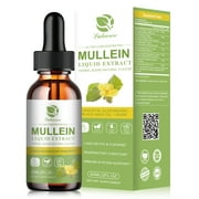 Mullein Drops for Lungs 300,000‬mg, Lung Detox & Cleanse, 16 in 1 Vegan Mullein Leaf Extract Tincture with Chlorophyll, Elderberry, etc, Natural Herbal Supplement for Respiratory, Immune, 30 Servings
