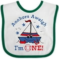 thumbnail image 3 of Inktastic Little Sailboat 1st Birthday Boys Baby Bib, 3 of 4