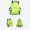 Lime Green, variant on Lightweight Foldable Backpack Front Zipper Pocket Mesh Bottle Pockets and Adjustable Straps, Compact Cloth Daypack School Trips Travel and Daily Carry (Lime Green)