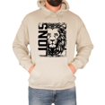 thumbnail image 3 of Lions School Spirit Hoodie for Men and Women Game Day Lion Mascot Team Pride Pullover Sweatshirt Sand Hoodie Small, 3 of 8