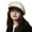White, variant on French Wool Beret Hat Elegant Style For Women Adults Party Wear Coffee One Size