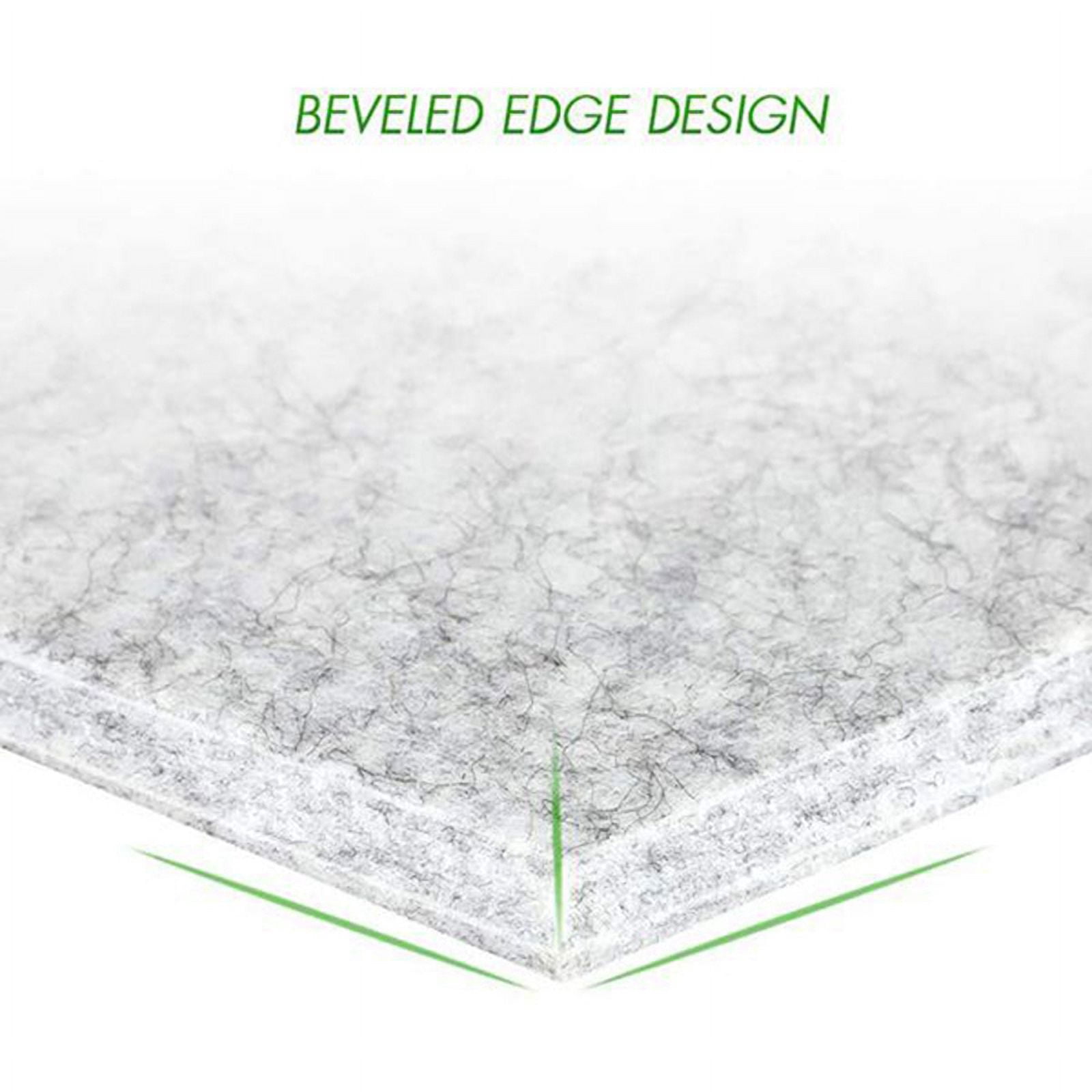 12 Pcs Hexagon Acoustic Panels Beveled Edge Sound Proof Foam Panels