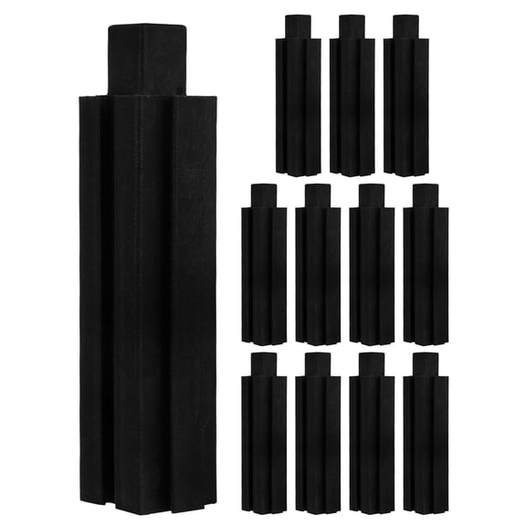 POPETPOP Balcony Planter Stand Legs Black Plastic for Elevated Garden Bed Support 12Pcs