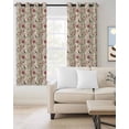thumbnail image 2 of Vintage Pink Botanical Blackout Curtains for Bedroom/Living Room, Thermal Insulated Kitchen Curtains, Spring Floral Summer Birds Grommet Darkening Window Treatment Drapes 42"x63"x2, 2 of 8