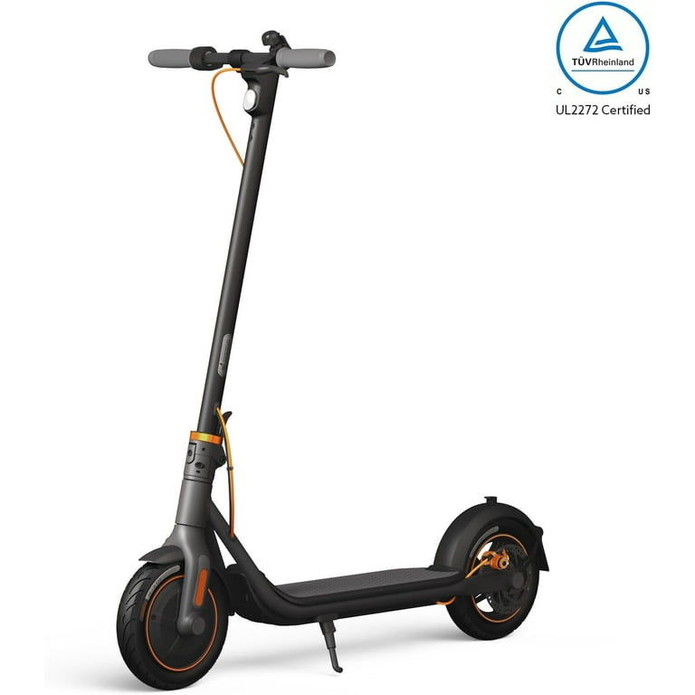 Restored Segway Ninebot F40 Electric Kick Scooter, 350W Powerful Motor, 10-inch Pneumatic Tire, Foldable Commuter Electric Scooter for Adults, Dark Grey (Refurbished)