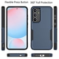 thumbnail image 3 of For Samsung Galaxy S24 FE 5G Case ,2 in 1 Sturdy Phone Case for Galaxy S24 FE 5G 6.7 inch ,Takfox Shockproof Protection Heavy Duty Armor Hard Plastic & Rubber Rugged Full Body Bumper Case Cover,Blue, 3 of 8