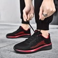 thumbnail image 5 of Men's Trendy Knitted Breathable Lightweight Comfy Sneakers For Running Jogging, 5 of 9