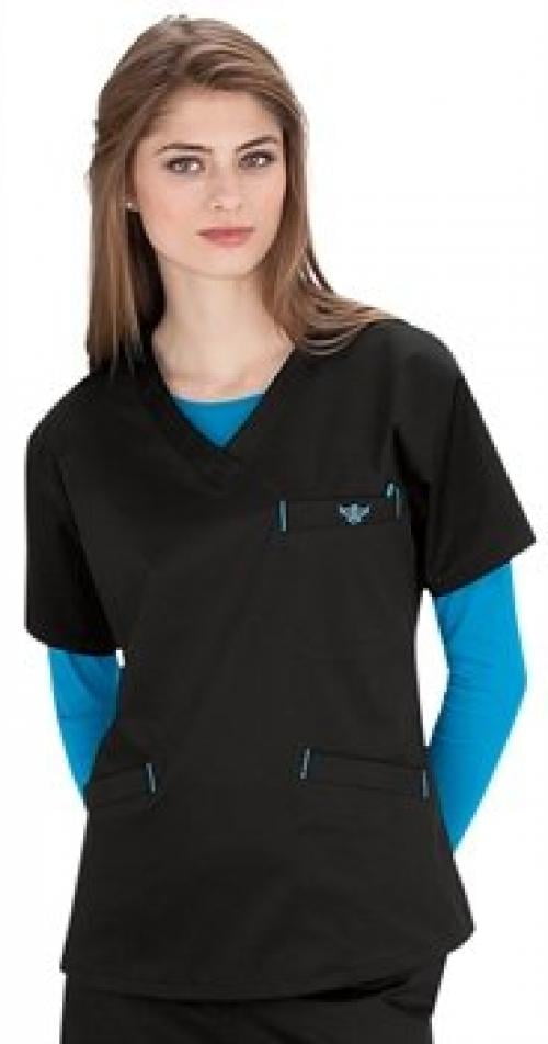 Med Couture Med Couture Women's Signature VNeck Scrub Top, Teal