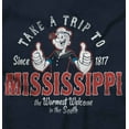 thumbnail image 2 of Popeye Take a Trip to Mississippi Zip Up Hoodie Men's Women's Brisco Brands S, 2 of 6