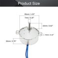 thumbnail image 2 of HUGFEGWE 2Pcs Synchronous Motor AC 110V 60-70RPM Turntable Motor CW/CCW Direction 4W TYC-50 D Shaft U2536-18529, 2 of 7