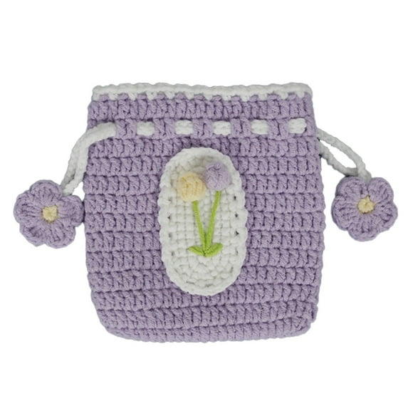 Specialoffer!Small Crochet Wallet Cute And Interesting Orange Change Wallet Suitable For Gifts For Women And Girls Storage Bags For Clothes
