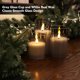thumbnail image 3 of 3 Velas led de Cristal Gris con Mando para Navidad, Velas a Pilas con Temporizador Decorativas, 3 of 4