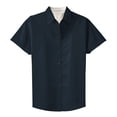 thumbnail image 5 of Yellow Rooster Womens Short Sleeve Easy Care Shirt Classic Navy/Light Stone 4XL, 5 of 6