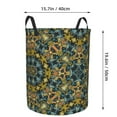 thumbnail image 4 of DouZhe Waterproof Collapsible Large Laundry Baskets, Moroccan Ornate Style Prints Circular Hamper with Handles, 4 of 7