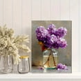thumbnail image 2 of Glass Vase Lilac Bloom Canvas Wall Art, Soft Beige Background Floral Print, Timeless Home Wall Decor, 2 of 8