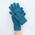 thumbnail image 2 of Clearance! Baberdicy Women Autumn Winter Solid Color Padded Wool Knit Warm Gloves B, 2 of 4