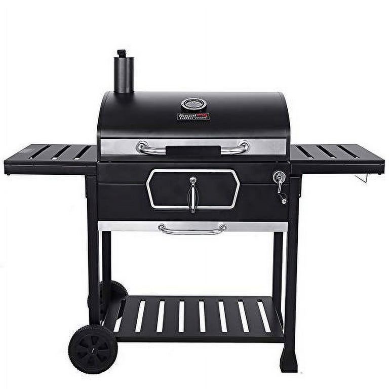 Royal Gourmet CD2030AN 30 Inch Charcoal Grill Deluxe BBQ Smoker Picnic Camping Patio Backyard Cooking Black Large