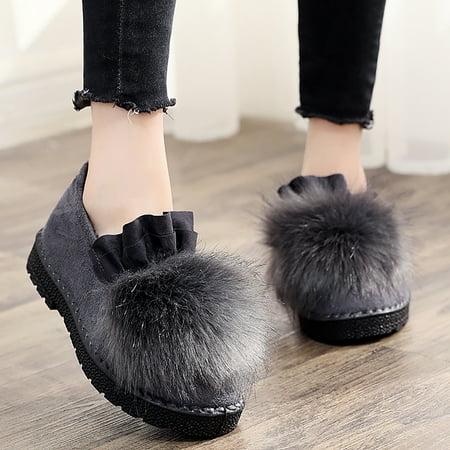 

Vedolay Casual Shoes For Ladies Women s Shoes Shoes Genuine Comfy Classic Slip-On Flats Dress Loafers Gray 7.5