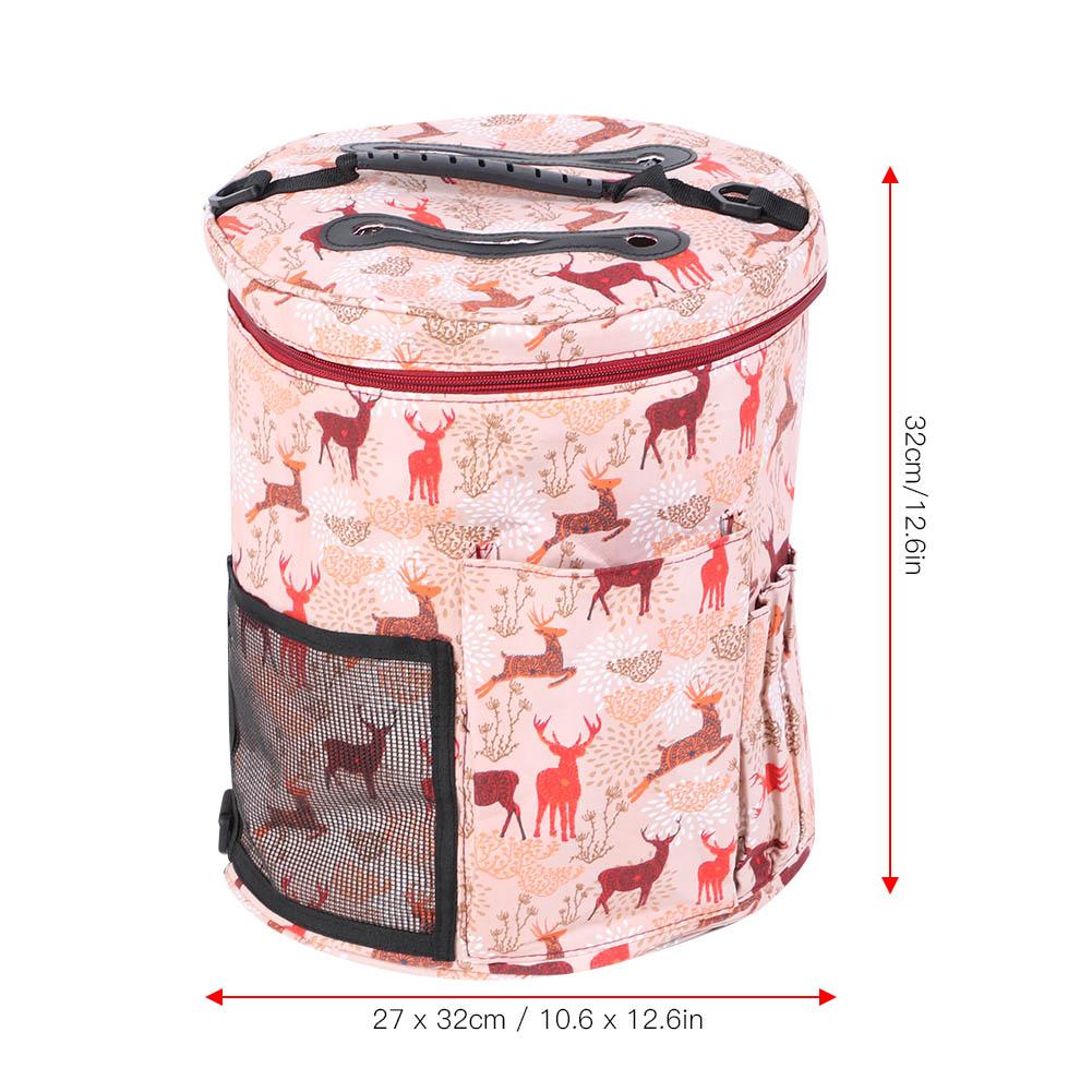 Tebru Crochet Hook, Knitting Storage Bag, Knitting Storage Bag Portable Yarn Crochet Hook Needle Sewing Tool Accessories Case