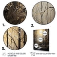 thumbnail image 3 of Designart "Forest Tree Monochrome Moonlit Forms II" Traditional Floater Framed Canvas Art Print, 3 of 7