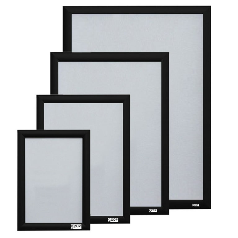 Seco Front Load Easy Open Snap Poster Frame 24 x 36 Silver Anodised  Aluminium