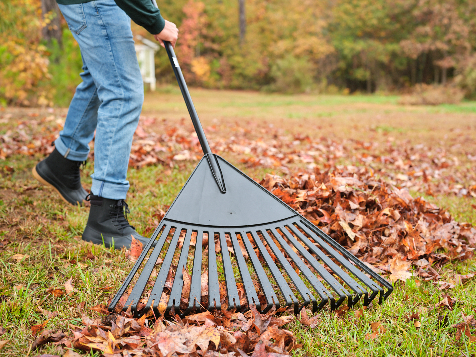 HART 30-inch Leaf Rake with Poly Plastic Head - image 4 of 9