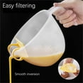 Komiseup Plastic Measuring Cup, Funnel Pitcher Measuring Cup with Long
