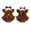 Brown, variant on Cenuakty Baby Girl Thanksgiving Outfit Turkey Embroidery Romper Headband Set