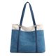 thumbnail image 1 of Bolso de mano de lona para mujer, de gran capacidad, para compras, viajes, Vintage Irfora Bolso de hombro único, 1 of 7