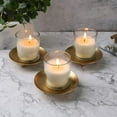 thumbnail image 2 of Iron Plate Candle Holder, Gold, Decorative Iron Pillar Candle Holder, Set of 3,Candle Stand for Wax Candles, 2 of 9