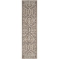 thumbnail image 3 of SAFAVIEH Valencia Lacklan Damask Polyester Area Rug, Grey/Brown, 3' x 5', 3 of 7