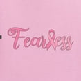 thumbnail image 2 of Wild Bobby, Fearless Pink Ribbon Support Warrior Women, Breast Cancer Awareness, Front and Back Women Graphic Tee, Light Pink, X-Large, 2 of 4