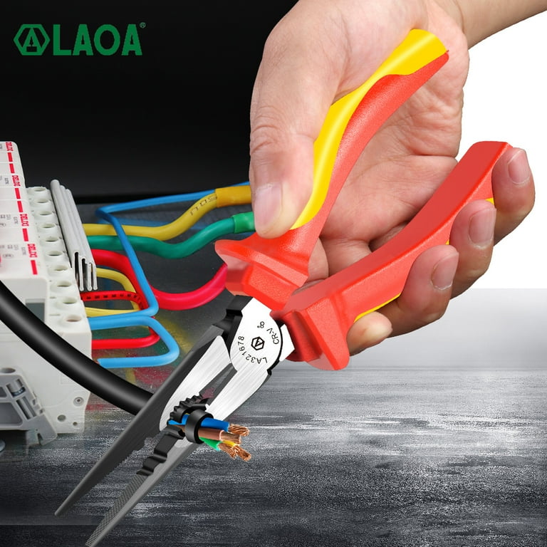 LAOA Insulated Needle Nose Plier,Long Needle Nose Pliers,1000V