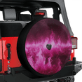thumbnail image 3 of Lotusprinthandmade Colorful Fire Spare Tire Cover With Backup Camera Hole 6 Sizes, 3 of 8
