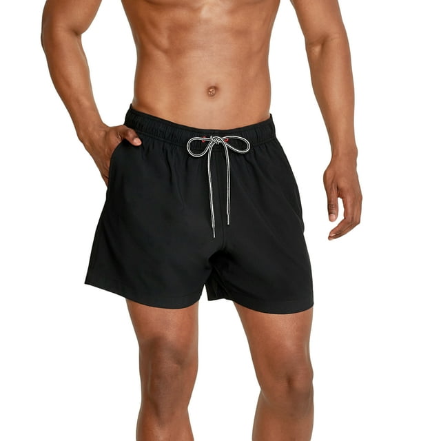 Speedo Short de Bain Solide 16 Pouces pour Couvreur Adulte Homme - Speedo Noir, Taille : 2TG
